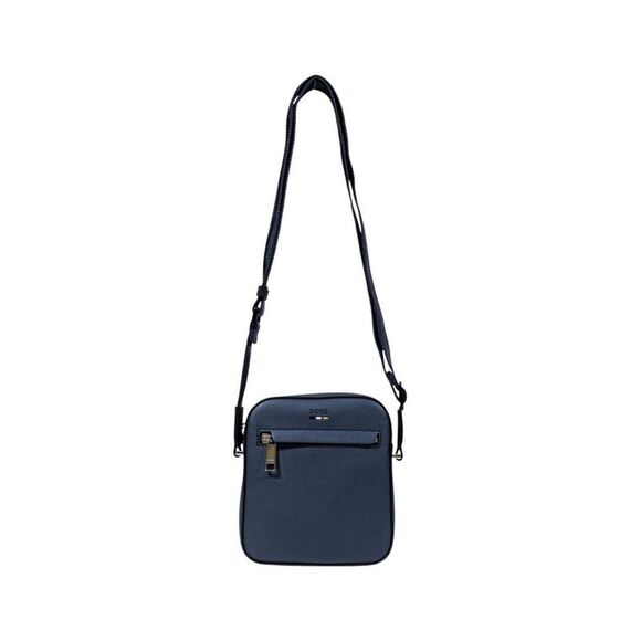 Hugo Boss Blue Recycled Polyurethane Messenger Men's Bag